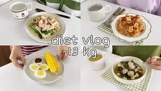 DIET VLOG | turun 13 kg! 🍝 makan pasta tetap kurus, resep diet rumahan