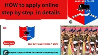 How to apply online for nagaland police recruitment 2025 in details step by step news
