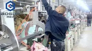 BOGDA Polystyrene PS Fluted Wall Panel Moulding Machine With Online Hot Stamping Machines