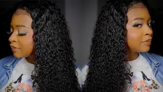 BEST curly wig!!! 22 inches of perfection!! West Kiss wig install and review