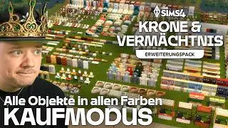 So viel! Alle M&ouml;bel, Deko & Objekte 👑 Die Sims 4 Krone & Verm&auml;chtnis-Erweiterungspack Kaufmodus 🪑🛏️