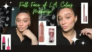 FULL FACE OF L.A. COLORS MAKEUP!
