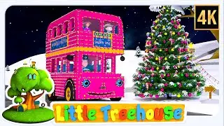 Christmas Santa Wheels on the Bus Rhyme Xmas Carols & Song for Kids