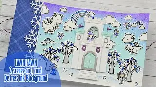 ❄️ HOLIDAY CARD SERIES w/ Lawn Fawn || A dragon kingdom