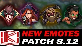 *NEW* EMOTES PATCH 8.12 - League of Legends 2018
