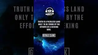 BROADER LENS PODCAST Quote of the day (Gerald Clark) #shorts #spirituality #awakening #higherself