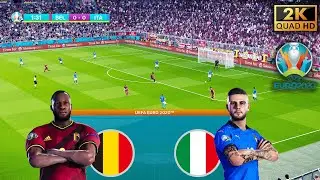 🔥PES 2021 | Бельгия против Италии ⚽ ЕВРО 2020 &mdash; Четвертьфинал &bull; Геймплей с модом &laquo;Реализм нового поколения&raquo;