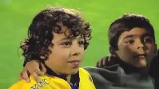 Un día especial para Joel, joven abonado de la Agrupación Deportiva Alcorcón