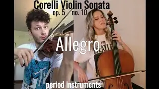 Arcangelo Corelli - Violin Sonata Op. 5 no. 10 in F major - Allegro, baroque violin, Simone Pirri