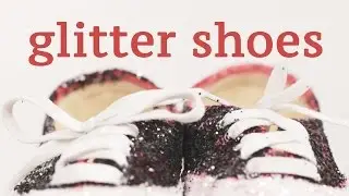DIY Glitter Shoes