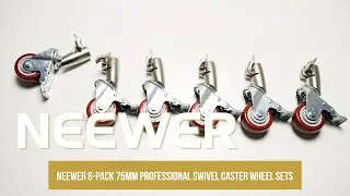 Introducing the Neewer 6-Pack 75mm Professional Swivel Caster Wheel Sets