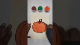 Pumpkin Sand Art Coloring 🎃 | Satisfying ASMR #SandArt #ASMR