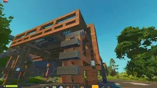 Scrap Mechanic Survival - Mobil Base 3.0 No Fuel Controller Engine Hill Climb Good Grip