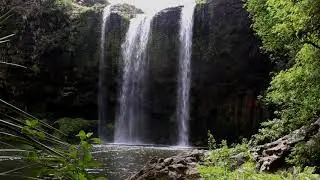Soothing powerful water sounds with subtle birds