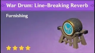 Hidden Blueprint Location -  Genshin Impact War Drum: Line-Breaking Reverb