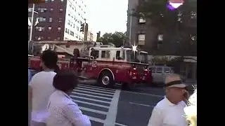 Footage of FDNY Tower Ladder 12 Responding on 9/11 (Footage by David Rinella)
