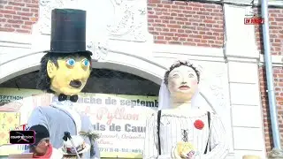 Mariage des géants Jennifer et Léon Dimanche 1er  Septembre 2024 á Saint Python