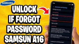 Как разблокировать телефон Samsung A16 (забыли пароль)