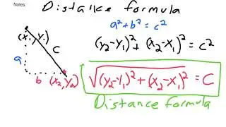 distance using distance formula 1