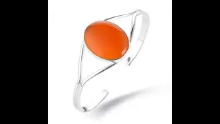 Bratara argint handmade cu carneol | Podoabele Mele