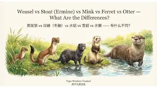 🦦🦡 Weasel vs Stoat vs Mink vs Ferret vs Otter — What Are the Differences?story video