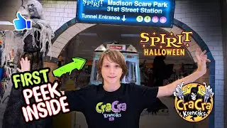 FIRST LOOK Inside Spirit Halloween 2025 New Subway Theme #spirithalloween #animatronics #halloween