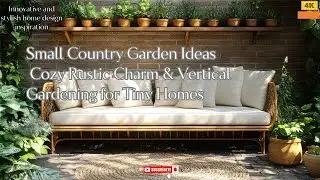 Small Country Garden Ideas | Cozy Rustic Charm & Vertical Gardening for Tiny Homes