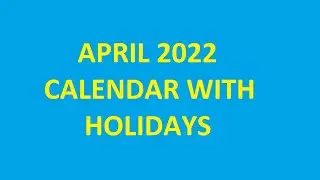 April 2022 Calendar With Holidays, Festivals, & Observances | April Ka Calendar | Calendarbuzz