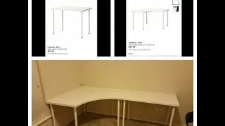 Linnmon / Adils Corner Desk and Regular Desk from Ikea