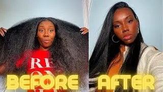 How I Blowout And Silk Press My 3B/3C Natural Hair