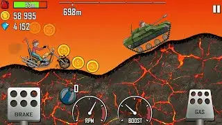 Hill Climb Racing Tank & Chopper Bike #9 - Car Gameplay HD (Android, IOS)