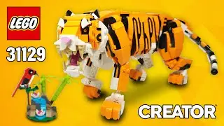 LEGO Majestic Tiger [31129] from Creator | Building Instructions Step-by-Step | Top Brick Builder