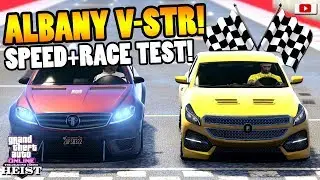 🏁💩Leider SCHMUTZ!🏁💩 ALBANY V-STR Speed + Race Test! [GTA 5 Online Casino Heist Update DLC]