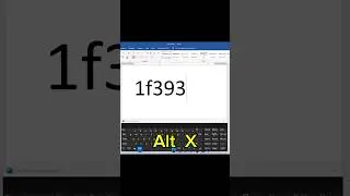 Degree🎓 MS Word Symbol Shortcut Key 