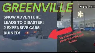 Snow Adventure leads to DISASTER! 2 New expensive cars Destroyed + 2 of my friends injured! #roblox