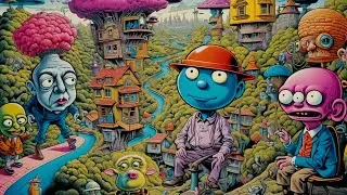 Psychedelic 1970&rsquo;s Bad Acid Trip Cartoon &ndash; AI Animated in 4K