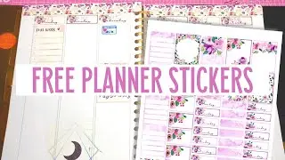 JULY PLAN WITH ME | FREE Printable Planner Stickers |  Weekly Spread Layout