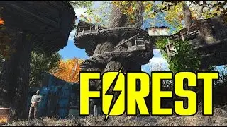 AMAZING Treetop Village! Fallout 4 Ultrawide / 21:9