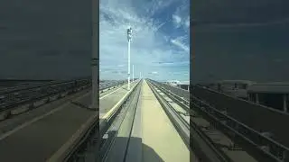 Tampa Airport short train ride from economy parking to the main terminal #tpa #tampa