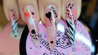 Enailcouture.com new patent pending Cream poli gel full set with Russian dual forms #nails #nailart 