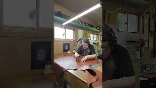 Making chaps in a family saddle shop #cowboystyle #leatherwork #cowboy #cowboylife  #leathertooling