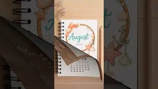 July August September Journal Front Page Design ✨ | Easy Monthly Cover Page Ideas #shorts #frontpage