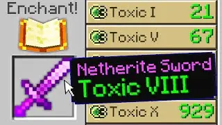 Minecraft UHC but I added a new 'Toxic' enchantment..