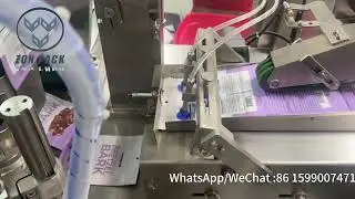 Fully automatic rotary packing machine for zipper bag.