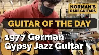 Guitar of the Day: 1977 German Gypsy Jazz Guitar | Norman's Rare Guitars