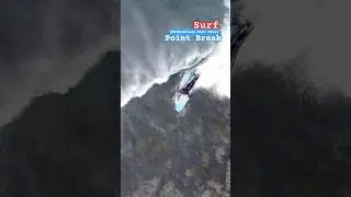 Paraplegic Surfer Rides Waves over Shallow Rocks, West Coast of South Africa