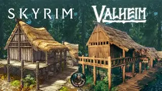 I Continue Building Legendary Riverwood from Skyrim in Valheim | Riverwood Trader and Hilde&rsquo;s House