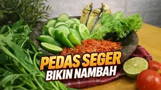Nasi Anget Bisa Habis Sebakul | Sambal Dadakan Kampung + Ikan Asin