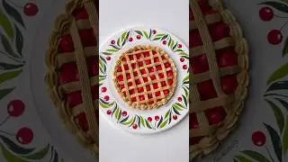 American 🇺🇸 cherry 🍒 pie 🥧 #aesteticvideo #beautifulart #foodart #artisy #cherrypie