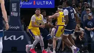 Anthony Edwards INSANE POSTER DUNK on Luka Doncic has crowd hyped